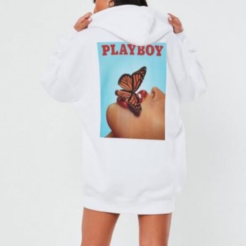 Missguided X Playboy Hoodie Dress